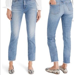 - Madewell Straight Leg Jean The Perfect Vintage Jeans distressed NEW 29